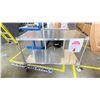 Image 1 : 2 TIER STAINLESS STEEL MOBILE CART APPROX 4' X 2.5' X 2'