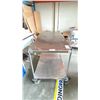 Image 2 : 2 TIER STAINLESS STEEL MOBILE CART APPROX 4' X 2.5' X 2'