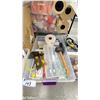 Image 7 : 2 SHELVES OF; TOOLS, HARDWARE, FITTINGS, SHOP SUPPLIES ETC