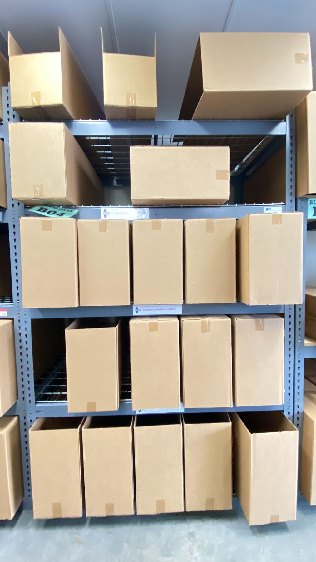 ULINE SHELF RACKING UNITS WITH 4 MESH DECK SHELVES APPROX 60.5 X 37 X ...