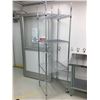 Image 2 : EFI STAINLESS STEEL 4 TIER SHELVING UNIT APPROX 7' X 2' X 2'