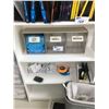 Image 4 : BOOKSHELF WITH CONTENTS; SHIPPING LABLES, HP TONER, OFFICE SUPPLIES AND MORE