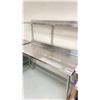 Image 2 : STAINLESS STEEL WORK TABLE WITH SHELVING APPROX 5' X 2' X 3'
