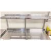 Image 3 : STAINLESS STEEL WORK TABLE WITH SHELVING APPROX 5' X 2' X 3'