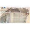 Image 1 : STAINLESS STEEL 2 SINK/ EYEWASH STATION APPROX 5 X 2.5 X 3' (WILL BE PROFESSIONALLY DISCONNECTED