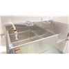 Image 2 : STAINLESS STEEL 2 SINK/ EYEWASH STATION APPROX 5 X 2.5 X 3' (WILL BE PROFESSIONALLY DISCONNECTED