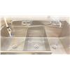 Image 3 : STAINLESS STEEL 2 SINK/ EYEWASH STATION APPROX 5 X 2.5 X 3' (WILL BE PROFESSIONALLY DISCONNECTED
