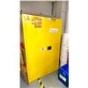 Image 1 : ULINE MODEL H2219SY FLAMMABLE LIQUID STORAGE CABINET (YELLOW) 43 X 65 X 34"