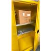 Image 2 : ULINE MODEL H2219SY FLAMMABLE LIQUID STORAGE CABINET (YELLOW) 43 X 65 X 34"