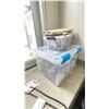 Image 2 : CONTENTS OF ROOM BEHIND WATER FILTRATION SYSTEM; MOBILE CART, STAINLESS STEEL BOTTLES, CASTER