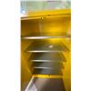 Image 2 : ULINE MODEL H2219SY FLAMMABLE LIQUID STORAGE CABINET (YELLOW) 43 X 65 X 34"