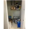 Image 1 : CONTENTS OF CLOSET; MOP BUCKETS, AIR PURIFIER, TOILET PAPER AND MORE