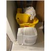Image 3 : CONTENTS OF CLOSET; MOP BUCKETS, AIR PURIFIER, TOILET PAPER AND MORE