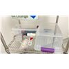 Image 4 : 4 TIER SQUARE MOBILE METRO RACK WITH CONTENTS; FACE SHIELDS, SMALL CONTAINERS AND MORE