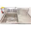 Image 4 : EFI STAINLESS STEEL SINK WITH EYEWASH STATION APPROX 4 X 2.5 X 4' (WILL BE PROFESSIONALLY
