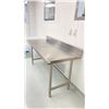 Image 2 : STAINLESS STEEL WORK TABLE WITH BACKSPLASH APPROX 5 X 2 X 2.5'