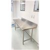 Image 2 : STAINLESS STEEL WORK TABLE WITH BACKSPLASH APPROX 5 X 2 X 2.5'