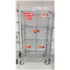 Image 1 : ULINE 4 TIER METAL MOBILE RACK WITH CAGE
