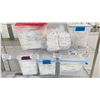Image 3 : ULINE 4 TIER METAL MOBILE RACK WITH ASSORTED CLEANROOM GOWNS