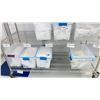 Image 4 : ULINE 4 TIER METAL MOBILE RACK WITH ASSORTED CLEANROOM GOWNS