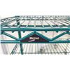 Image 3 : 6 TIER GREEN AND CHROME SQUARE MOBILE METRO RACK