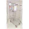 Image 2 : ULINE 4 TIER METAL MOBILE RACK WITH CAGE