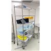 Image 2 : 5 TIER ULINE MOBILE RACK WITH CONTENTS; ASSORTED CLEAN ROOM GOWNS AND MORE