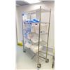Image 2 : 6 TIER ULINE MOBILE RACK WITH ASSORTED SIZED GLOVES