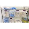 Image 3 : 6 TIER ULINE MOBILE RACK WITH ASSORTED SIZED GLOVES