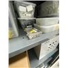 Image 3 : CONTENTS OF CABINET; LABELS, HARDWARE AS WELL AS 3 DRAWER MOBILE FILE CABINET
