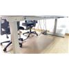 Image 3 : GREY AND BROWN ELECTRIC SIT TO STAND DESK APPROX 6' X 2.5' (CONTENTS NOT INCLUDED)