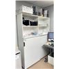Image 1 : BOOKSHELF STYLE CABINET WITH 2 SLIDING DOORS APPROX 5' X 6.5' (CONTENTS NOT INCLUDED)