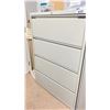 Image 2 : 4 DRAWER METAL FILING CABINET APPROX 3 X 4.5'