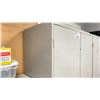 Image 2 : STAPLES METAL STORAGE CABINET APPROX 6' X 1.5' X 3'