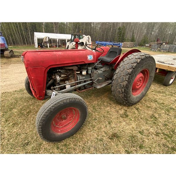 MF 35 Diesel Tractor, New Motor, 3-point Hitch, Hyd., Live PTO, New Rad, Turf Tires, 2562 hrs., S/N.