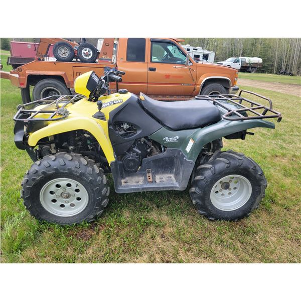 Yellow Suzuki quadmatic, winch, 7292 km, SN. JSAAM43AX22109717