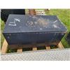 Image 2 : 36" x 18" Steel tool box & 43" plastic tool box c/w corner tie-downs