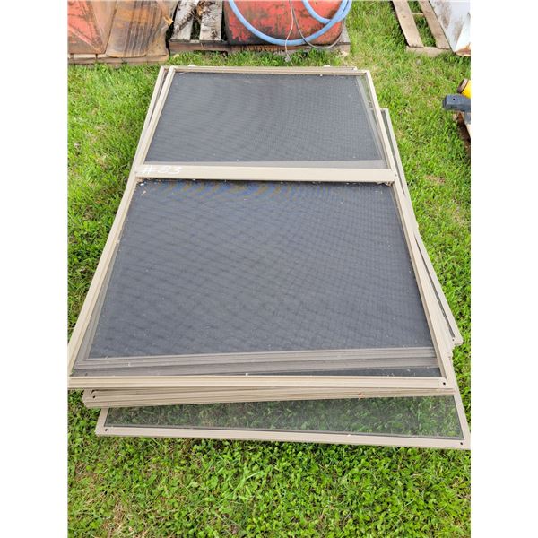 Approx. 10- 44" x 73" screen panels