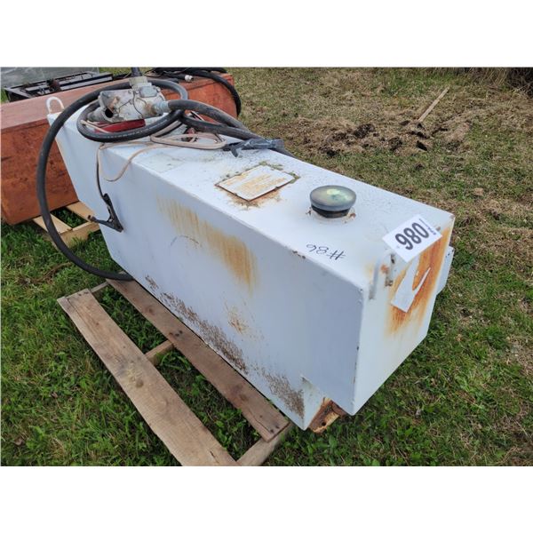 L-Shaped fuel tank c/w 12-Volt pump