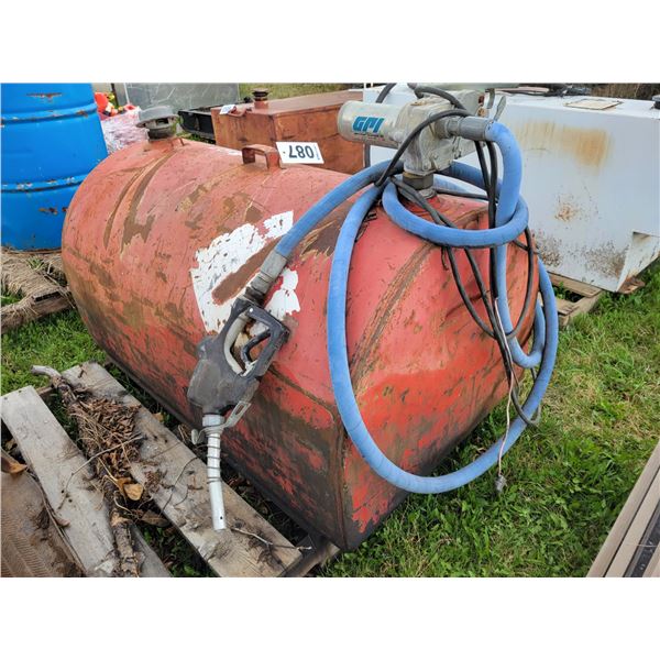 Red tidy tank c/w 12-Volt pump