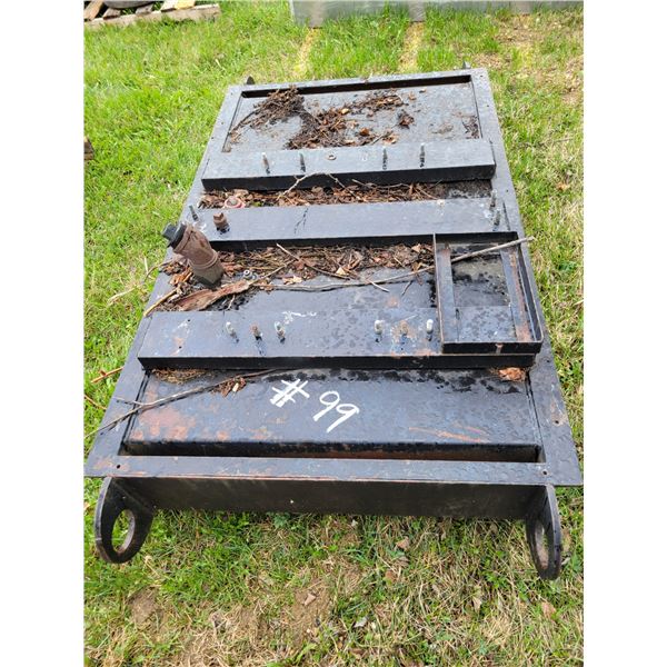 36" x 58" Steel unit c/w tank