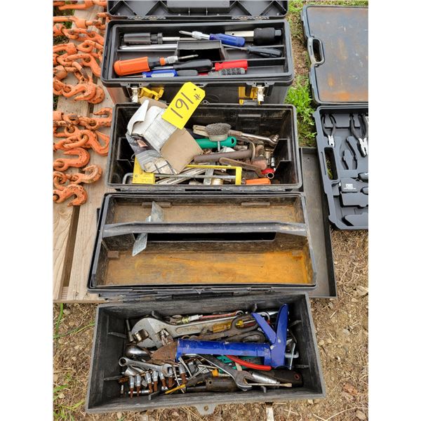 (Selling all together) Tool boxes c/w tools