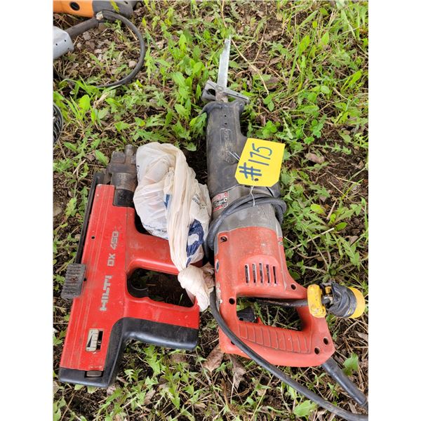 Milwaukee Sawzall & Hilti DX 450