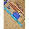 Image 1 : Pipe wrenches, sledge hammer, shovel & level