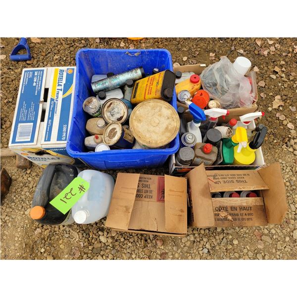 Rotella-T 15-40 Oils, various sprays & lubricants