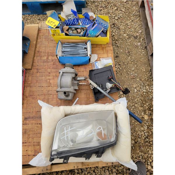Headlight, Various screws, pump & misc.
