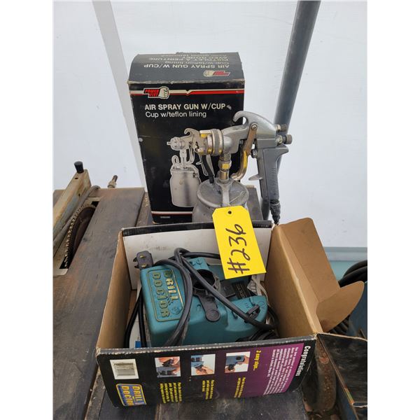 Paint sprayer & Drill-bit sharpener