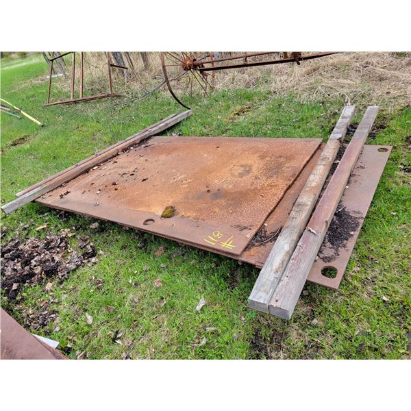 2- Sheets of 60" x 8 ft, 60" x 10 ft & 2- lighter plates of plating (selling all together)