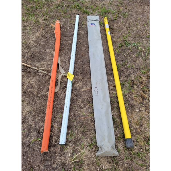 Crain powerline measuring stick & Hastings measuring stick