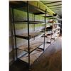 Image 1 : 249", 5-row, metal shelf unit c/w plywood (In Van-West Yard)